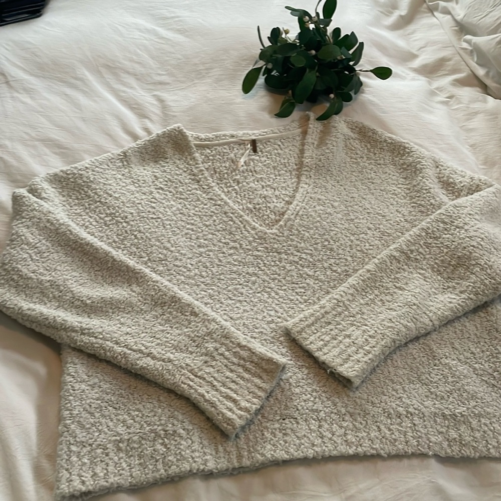 Free People fleece oversized sweater